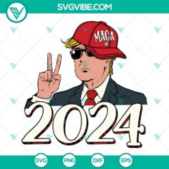 Trump 2024 campaign-themed SVG images for Cricut, featuring Trump's support graphics in PNG, DXF, and EPS formats. Ideal for crafting projects.