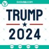 Trump 2024 SVG Download featuring "Take America Back", American President SVG design for digital crafting projects.