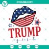 Trump Girl and American Lips SVG files for download, Stand With Trump design featuring Donald Trump, patriotic and bold SVG images.