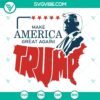 Trump Make America Great Again SVG download with patriotic American political theme, MAGA SVG images for digital use.