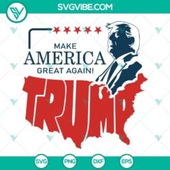 Trump Make America Great Again SVG download with patriotic American political theme, MAGA SVG images for digital use.