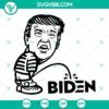 Donald Trump peeing on Biden graphic in SVG, PNG, DXF, EPS format for 2024. Perfect for political designs.