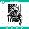 Trump Soldier American Flag SVG Images with Trump 2024 design. Make America great with patriotic SVG graphics.