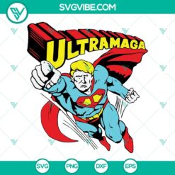 Trump Ultra Maga Shirt SVG with Trump and Maga logos. High-quality Trump Maga SVG design for digital use.