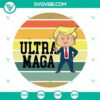 Trump Ultra Maga SVG Files PNG DXF EPS for Cricut Silhouette, patriotic design for crafting, ideal for Trump supporters, pro-American themes.