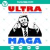 Trump Ultra Maga SVG files with PNG image download, featuring patriotic design elements. Great for craft projects.