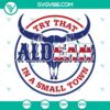 Small town Aldean bull skull American flag SVG design for download. Perfect for country-themed crafts.