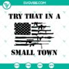 Small town gun flag American flag SVG with Jason, patriotic design for digital use.