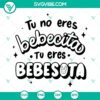 Bad Bunny logo SVG files, "Tu No Eres Bebecita Tu Eres Bebesota" design. Ideal for fans of Latin music. Great for digital use.