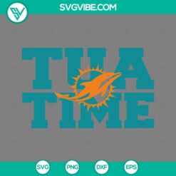 Tua Time Miami Dolphins SVG Files featuring Miami Football design, perfect for digital download.