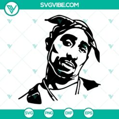 Tupac Shakur SVG design with "Ain’t A Woman Alive That Could Take My Mama’s Place" lyrics in 2 designs for digital use.