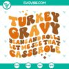 Turkey gravy beans and rolls SVG image file with casserole design. Perfect for Thanksgiving projects.