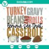 Turkey gravy, beans, and rolls Thanksgiving SVG file. Perfect design for Thanksgiving digital projects.