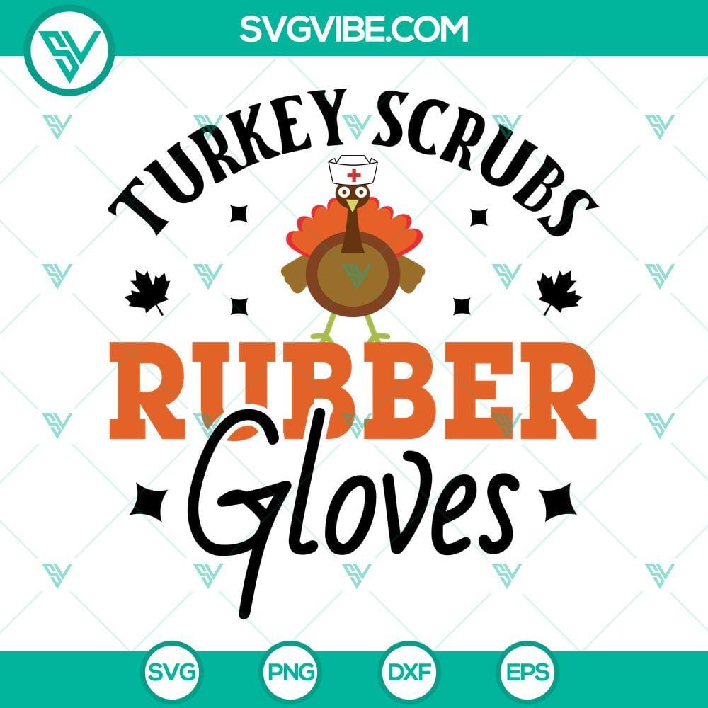 turkey-scrubs-rubber-gloves-svg-nurse-turkey-thanksgiving-svg-turkey-scrubs-svg-9-mockup.jpg Nurse Turkey Thanksgiving SVG with Rubber Gloves Design for Download - Cute Thanksgiving Nurse Image for Crafting