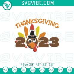 Turkey embroidery design for fall Thanksgiving celebration, perfect for holiday DIY projects.