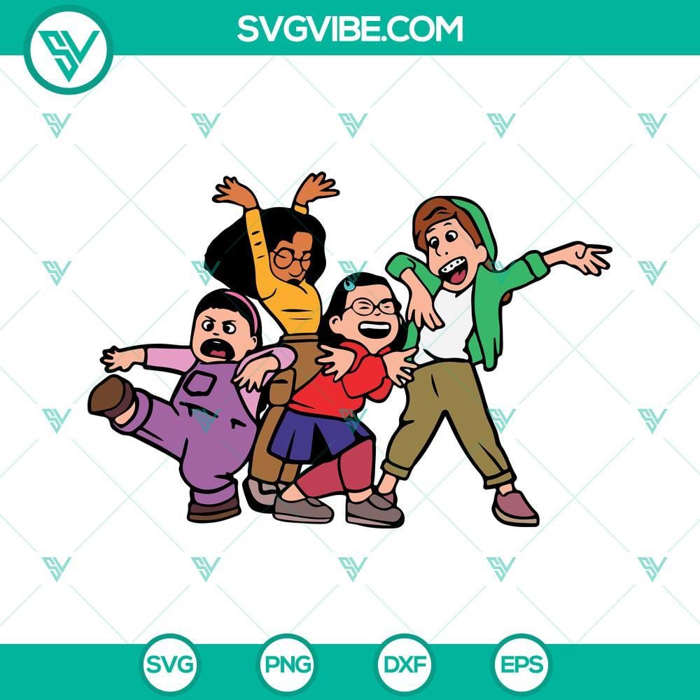 Turning Red Characters SVG PNG DXF EPS Digital Download Turning Red movie characters in SVG, PNG, DXF, and EPS formats for digital download. Perfect for crafts and DIY projects.
