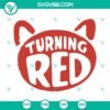 Turning Red logo bundle with SVG, PNG, DXF, and EPS file formats for digital use.