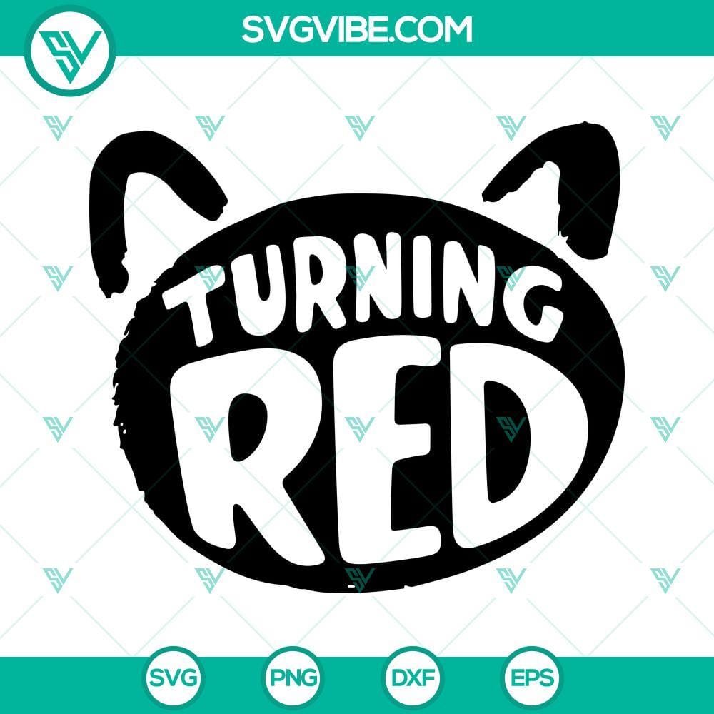 Turning Red Logo SVG PNG DXF EPS Bundle Turning Red Logo SVG Images PNG DXF EPS Bundle 1