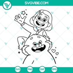 Turning Red Mei Lee Panda SVG download featuring a red panda design, ideal for digital crafts and projects, Turning Red movie inspiration.