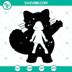 Turning Red Mei Lee SVG cut file for Cricut and Silhouette machines. Character outline design perfect for crafting projects.
