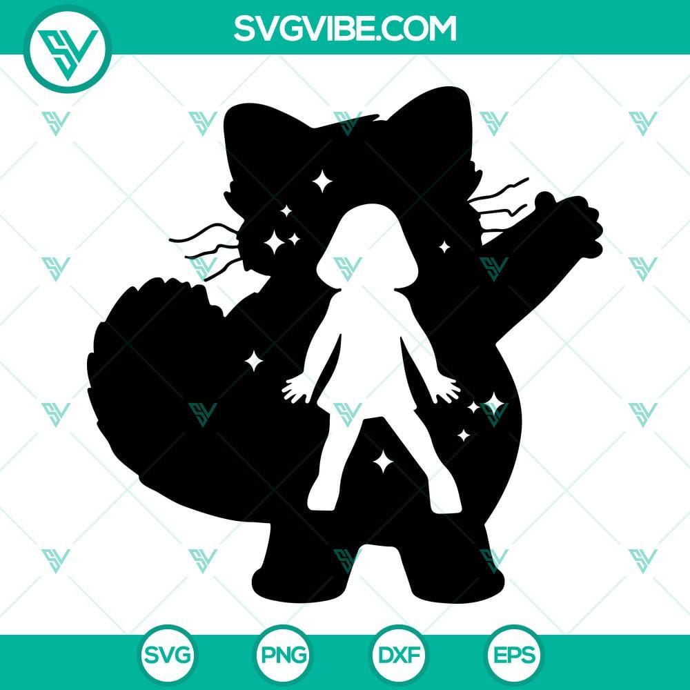 Turning Red Mei Lee SVG Cricut Silhouette Cut File Outline Turning Red Mei Lee SVG cut file for Cricut and Silhouette machines. Character outline design perfect for crafting projects.