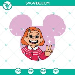 Mei Lee from Turning Red Disney ears SVG clipart. Fun and colorful design perfect for crafts and projects.