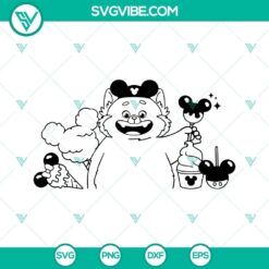 Turning Red Panda Mei Lee Disneyland Snacks SVG Download Cut File