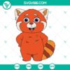 Turning Red Panda Meilin Mei Lee SVG files bundle with layered design for crafting projects.