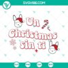 Bad Bunny Christmas SVG images featuring "Un Christmas Sin Ti" text, available for download.