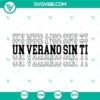 Bad Bunny design for summer theme with "Un verano sin ti" text, available in multiple formats for sublimation printing.