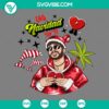 Christmas-themed Bad Bunny Heart SVG images with multiple formats like PNG, EPS, DXF - Una Navidad Sinti design for digital projects.