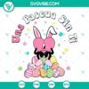 Sad Heart Bunny Easter SVG with Una Pascua Sin Ti theme, Easter Eggs SVG Download, perfect for Easter crafts and projects.