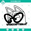 Unacceptable Bluey Muffin SVG with PNG, DXF, EPS Cut Files for download. Cute Bluey character design in various formats.