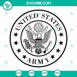 United States Army logo and Veterans Day SVG file with PNG EPS DXF formats for download. Perfect for military-themed projects.