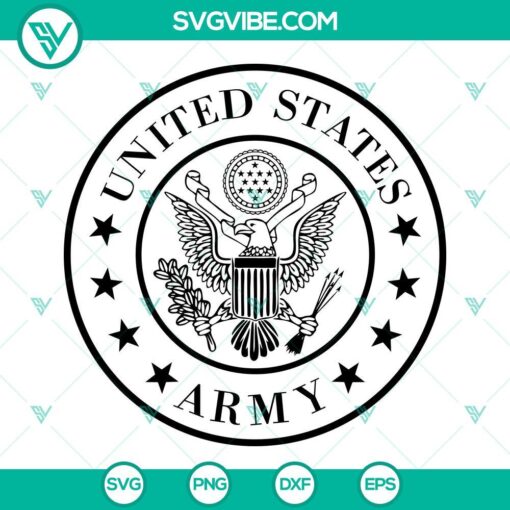 United States Army logo and Veterans Day SVG file with PNG EPS DXF formats for download. Perfect for military-themed projects.