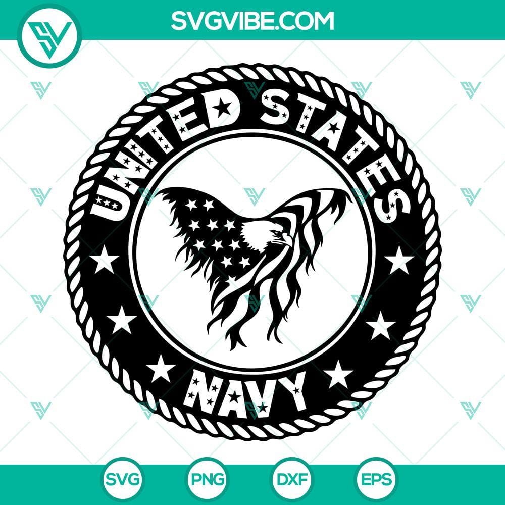United States Navy SVG Download, United States Veteran SVG Files, American Flag United States Navy and Veteran SVG files with American Flag design for download. Great for patriotic projects.