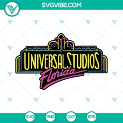 Universal Studios Florida themed SVG images in various formats for Cricut cutting machines: PNG, DXF, EPS.