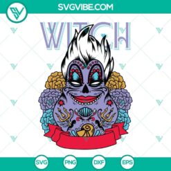 Ursula Sugar Skull SVG for Day of the Dead celebration, Dia De Los Muertos themed digital image.