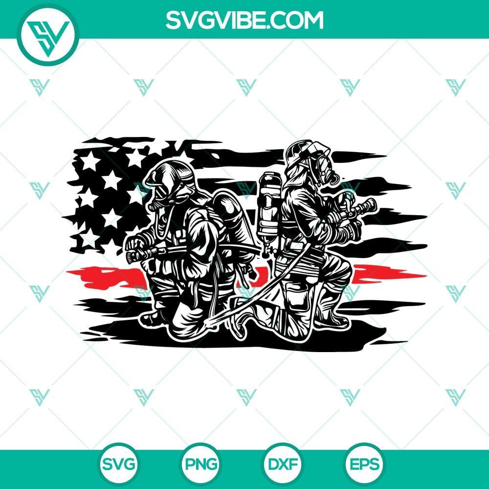 us-firefighter-red-thin-flag-svg-fireman-svg-happy-firefighters-day-svg-png-dxf-eps-4-mockup.jpg Firefighter thin red line SVG, patriotic design with American flag and firefighter silhouette, ideal for fireman-themed projects and happy firefighters.