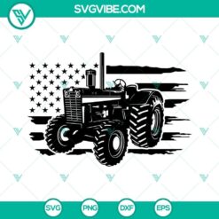 Farm tractor SVG design in USA theme. Perfect for US farmer projects, includes tractor clipart. Ideal for digital use.