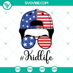 USA Flag Sunglasses Afro Family Life SVG File, Afro Family Life SVG Download 5