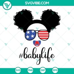 USA Flag Sunglasses Afro Family Life SVG File, Afro Family Life SVG Download 8