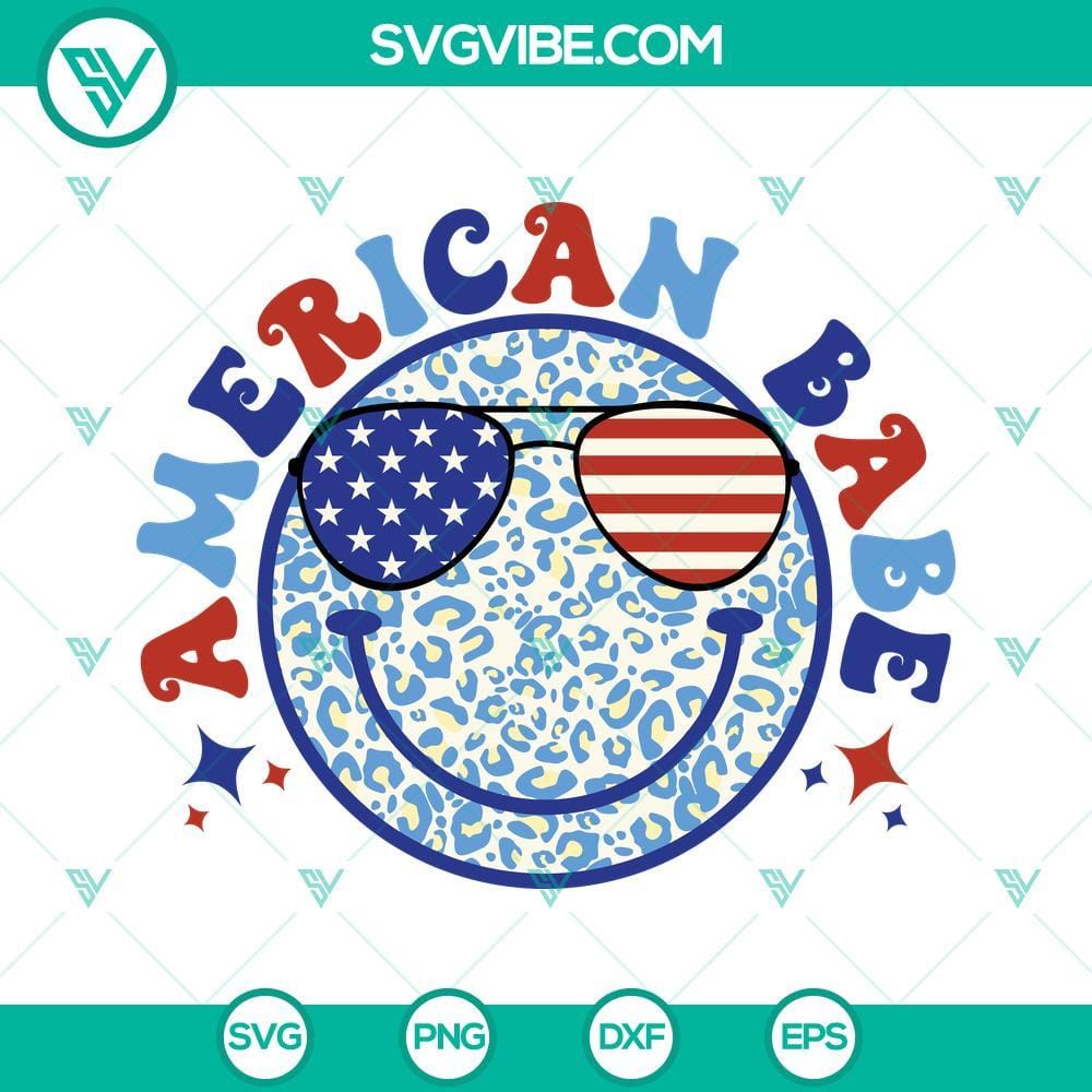 usa-flag-sunglasses-american-babe-svg-4th-of-july-svg-happy-face-svg-leopard-print-svg-groovy-smiley-face-svg-png-dxf-eps-10-mockup.jpg USA flag sunglasses American Babe SVG image for 4th of July celebrations. Download this Happy 4th of July SVG design.
