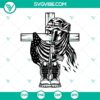 Military combat gear SVG clipart with USA veteran memorial cross design. Perfect for honoring veterans.
