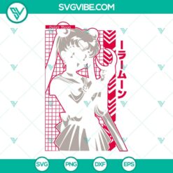 Usagi Tsukino Sailor Moon anime girl character SVG Download PNG, perfect for anime fans and crafting projects.