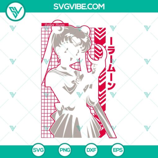 Usagi Tsukino Sailor Moon anime girl character SVG Download PNG, perfect for anime fans and crafting projects.