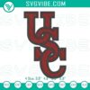 USC Trojans football logo embroidery file, perfect for college sports enthusiasts.
