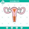 Uterus Middle Finger cut files for crafting, in SVG, PNG, DXF, and EPS formats. Perfect for women's empowerment projects.