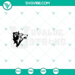 Uvalde Strong and Pray For Uvalde shirt SVG files featuring powerful design elements. Perfect for showing support and solidarity.