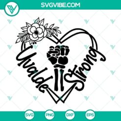 Uvalde Strong SVG images featuring Texas theme, available for download in PNG format. Unique Uvalde Texas SVG design.